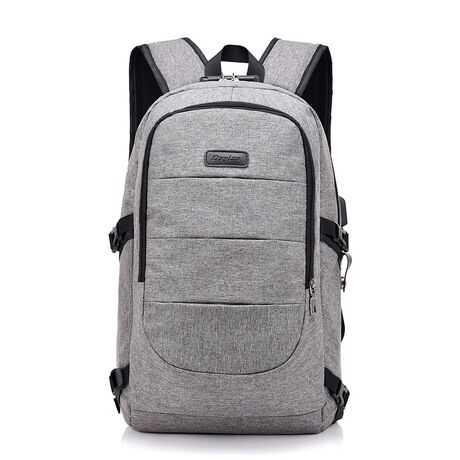 Backpack laptop gnìomhachais 15.6 òirleach an-aghaidh goid le port cosgais USB