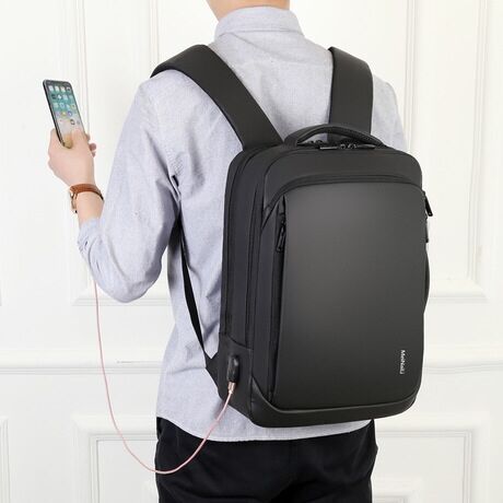 Poca backpack dìon-uisge siubhal usb Dealbhadh ùr Backpack Laptop Smart