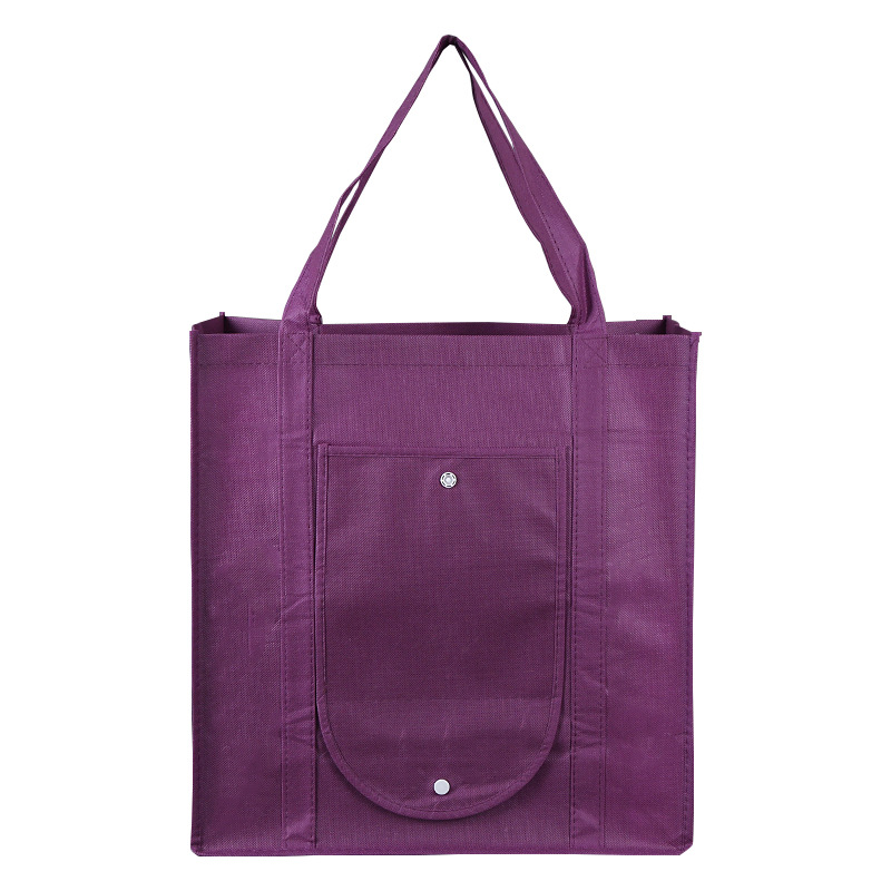 China factory foldable pure color non woven korean style environmental bulk shopping bag