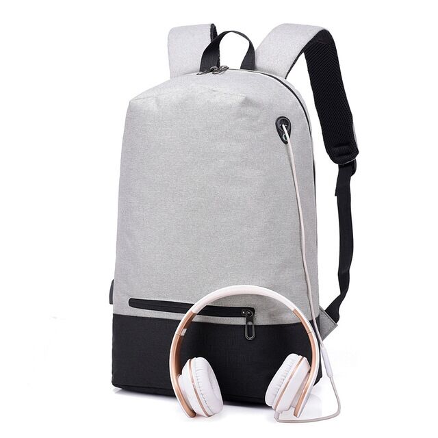 2019 Hot sale Multi-function usb charging port school backpack